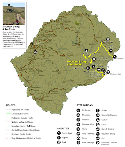 Mountain Biking/4x4 Route, Lesotho